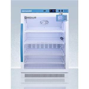 Accucold Performance Series Laboratory Refrigerator 6 Cu Ft Gls Dr 2 to 10C Ea