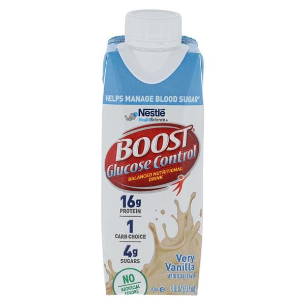 Boost Glucose Control Nutrition Drink Very Vanilla 8oz Carton 24/Ca