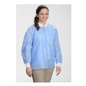 ValuMax Extra-Safe Lab Jacket 3 Layer SMS 5X Large Medical Blue / White 100/Ca