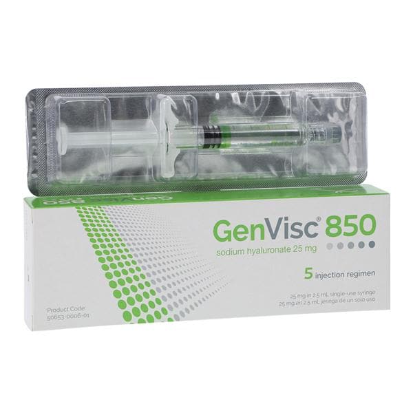 GenVisc 850 Injection 10mg/mL Prefilled Syringe 2.5mL 1/Bx