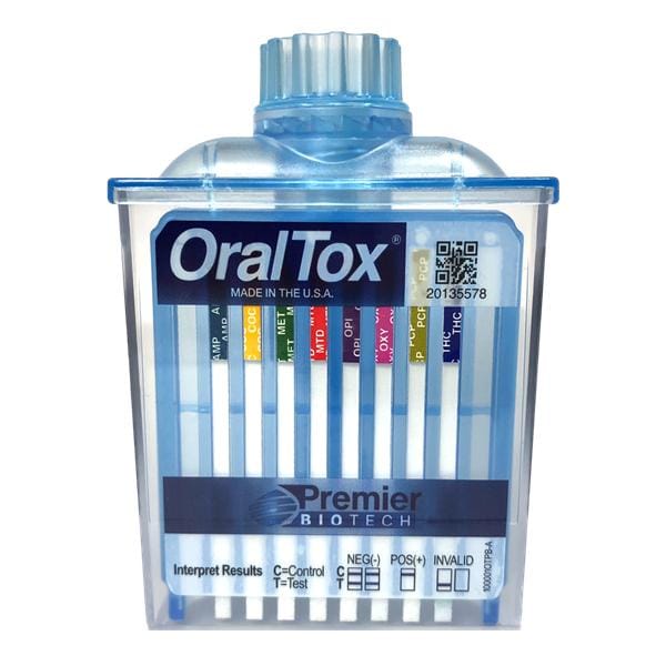 OralTox 10-Panel Drug Screen Drugs of Abuse Employment & Insrnc Only 25/Bx
