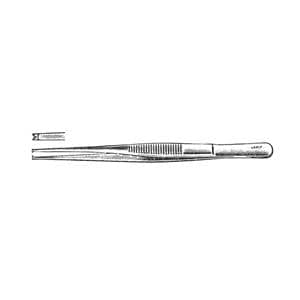 Tissue Forceps Straight 8" Non-Sterile Ea