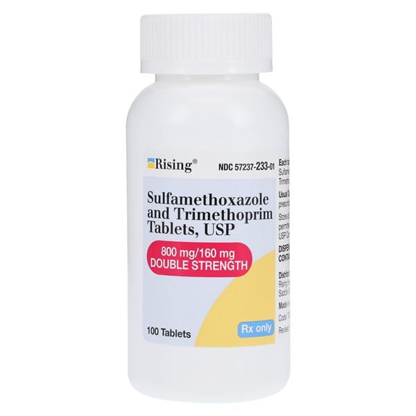 Sulfamethoxazole/Trimethoprim Tablets 800mg/160mg Double Strength Bottle 100/Bt