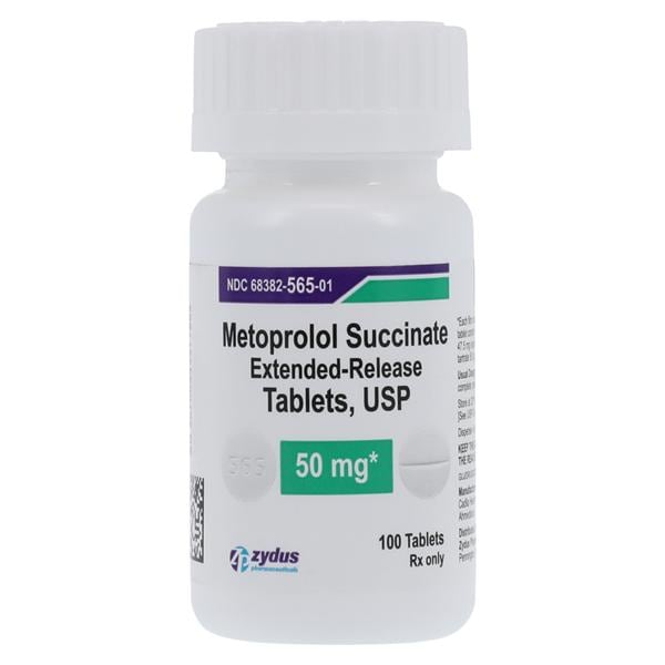 Metoprolol Succinate 50mg 100/Bt