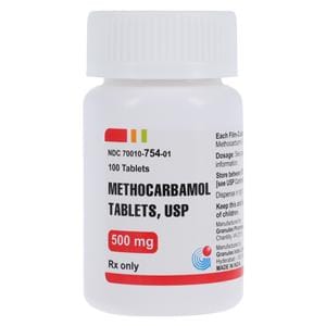Methocarbamol Tablets 500mg Bottle 100/Bt