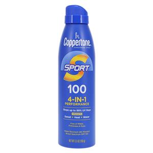 Coppertone Sport Spray Sunscreen Fragrance Free Skin Adult 5.5oz Wtr Rstnt Ea