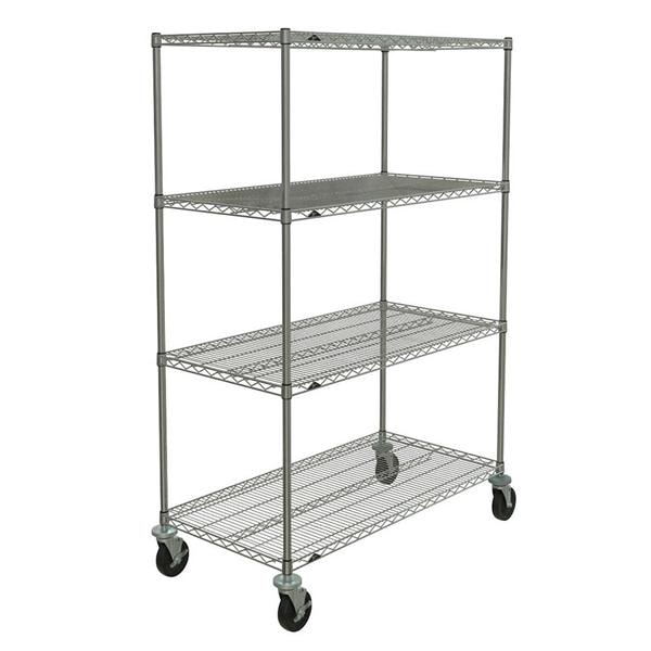 Super Erecta Brite Wire Shelving Unit Chrome Ea