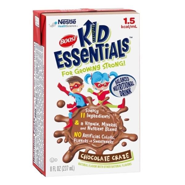 Boost Kid Essentials 1.5 Pediatric Ntrtn Drink Chocolate Craze 8oz Carton 24/Ca