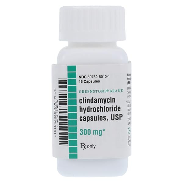 Clindamycin HCl Capsules 300mg Bottle 16/Bt