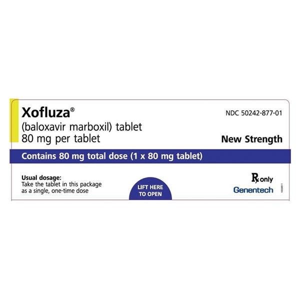 Xofluza Tablets 80mg Unit Dose 1/Pk