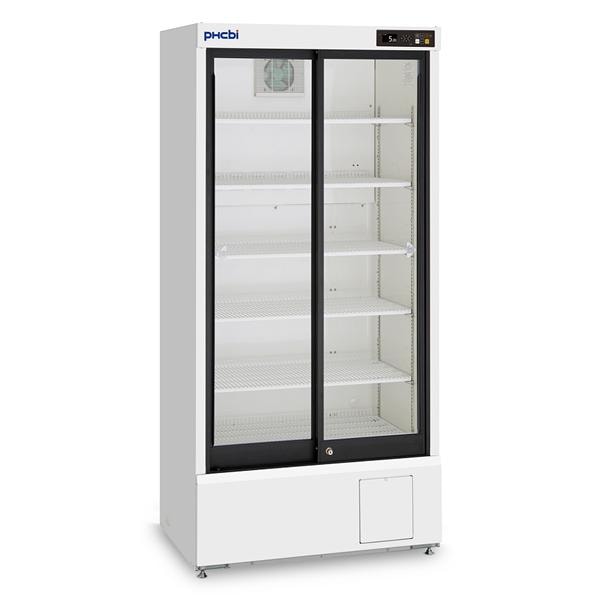 Pharmaceutical Refrigerator New 19.5 Cu Ft 2 Glass Doors 2 to 14C Ea