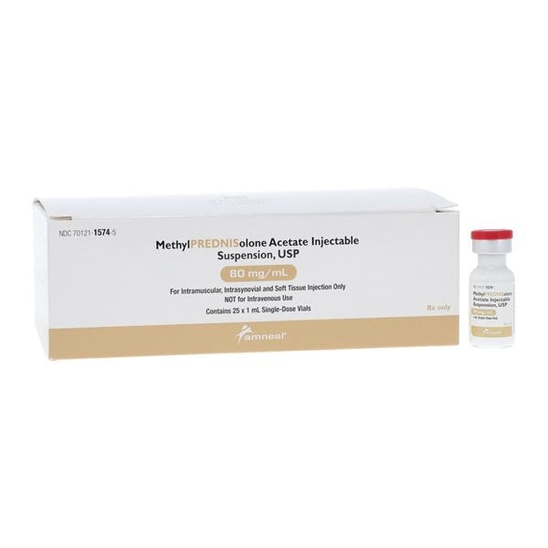 Methylprednisolone Acetate Injection 80mg/mL SDV 1mL 25/Bx