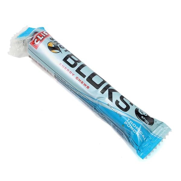 Clif Bloks Energy Chews Tropical Punch Individually Wrapped 18/Bx