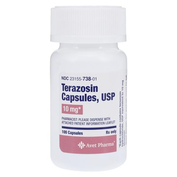 Terazosin HCl 10mg 100/Bt