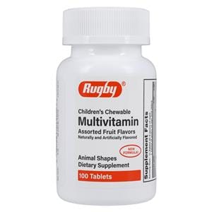 Vitamins Chewable Tablets 100/Bt
