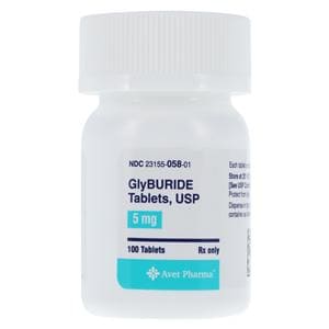 Glyburide Tablets 5mg Bottle 100/Bt