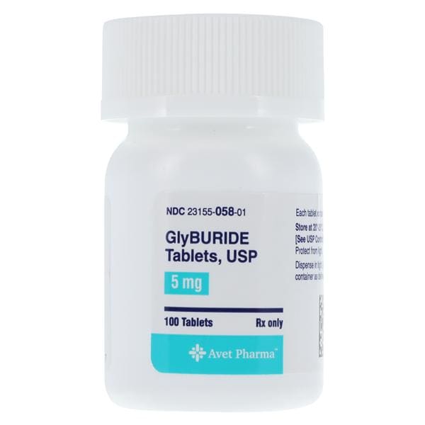 Glyburide Tablets 5mg Bottle 100/Bt