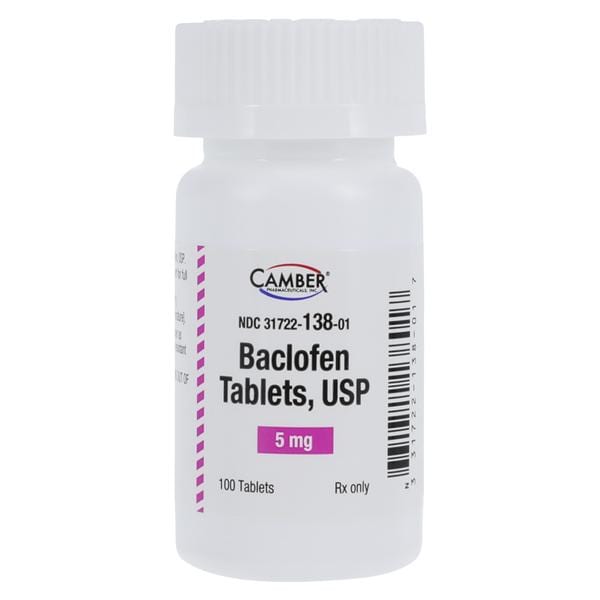 Baclofen Tablets 5mg Bottle 100/Bt