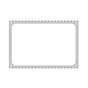 Thermal Labels Blnk Perfd / No Brdr White Paper Disposable 2x1-1/4" 1 Cr 1300/Rl