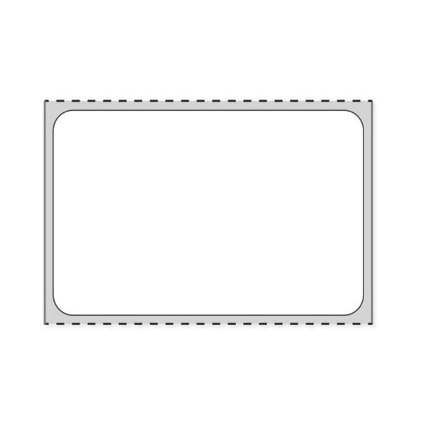 Thermal Labels Blnk Perfd / No Brdr White Paper Disposable 2x1-1/4" 1 Cr 1300/Rl