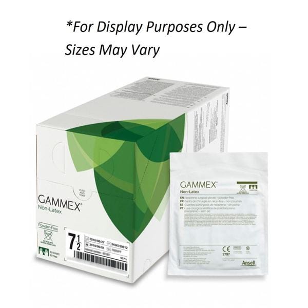 Gammex Polychloroprene Surgical Gloves 7.5 Green