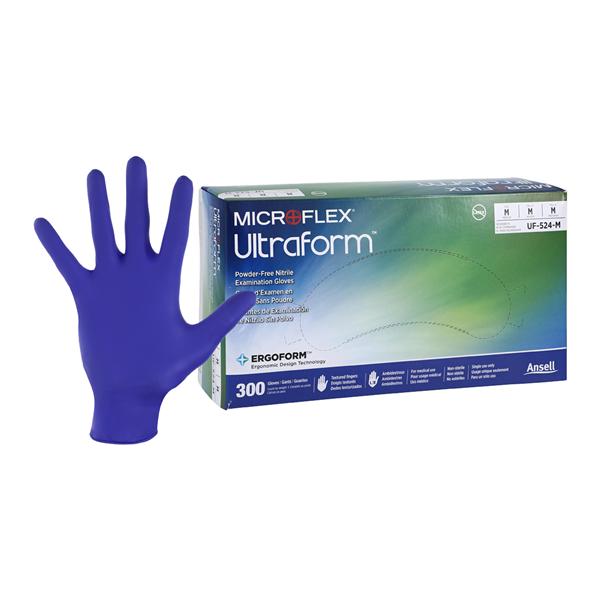 Ultraform Nitrile Exam Gloves Medium Violet Blue Non-Sterile