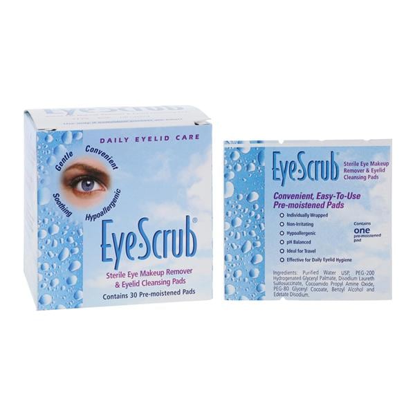 EyeScrub/Pad Cleansing 30/Bx, 24 BX/CA