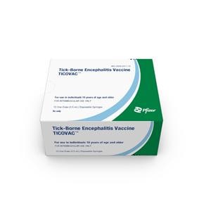 TICOVAC Vaccine Tick-Borne Encephalitis (TBE) Injectable 0.5mL Prfld Syr 10/Bx