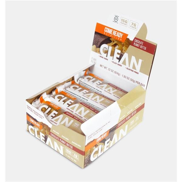 Ready Clean Prtn Bar Chocolate Peanut Butter 1.83oz Individually Wrapped 144/Ca