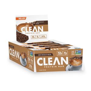 Ready Clean Protein Bar Dark Chocolate Mocha 1.83oz Individually Wrapped 144/Ca