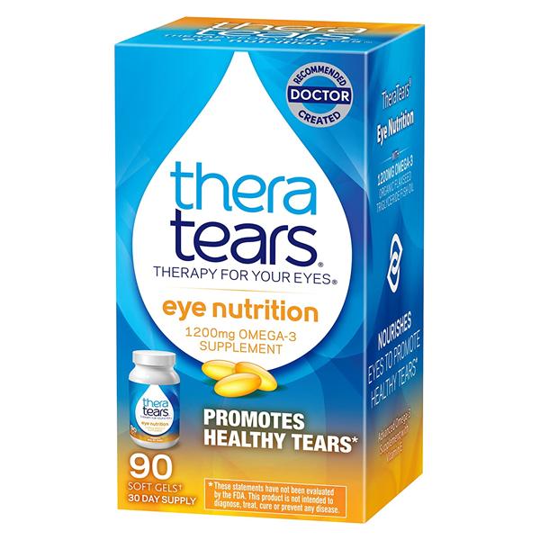 TheraTears Omega-3 Supplement Eye Nutrition Softgels 1200mg 90/Bt