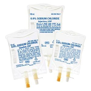 IV Solution Solution 0.9% Sodium Chloride 50mL Bag 48/Ca