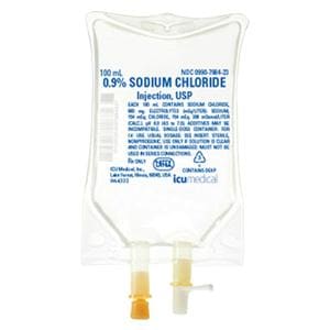 IV Solution 0.9% Sodium Chloride 100mL Bag 48/Ca