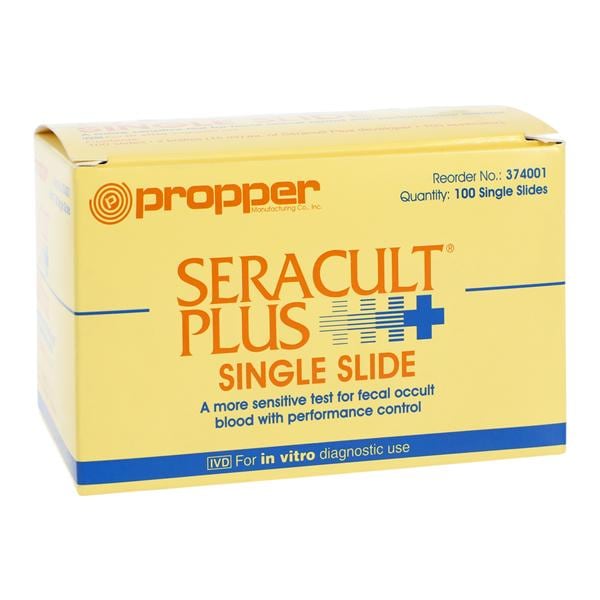 Seracult Plus FOB Single Slide Test Kit CLIA Waived 100/Bx