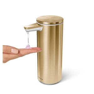 Liquid Soap Pump Dispenser Rechargeable Sensor Brass 9 oz Ea