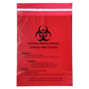 Bag Biohazard Waste Red Non-Sterile 100/Bx