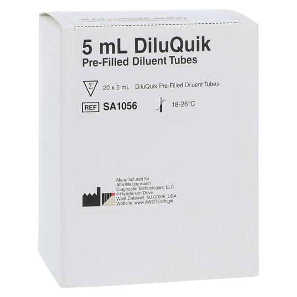 DiluQuik Dilution Tube 20/Kt