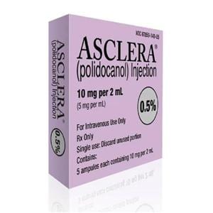 Asclera Injection 0.5% 5mg/mL Ampule 2mL 5/Package