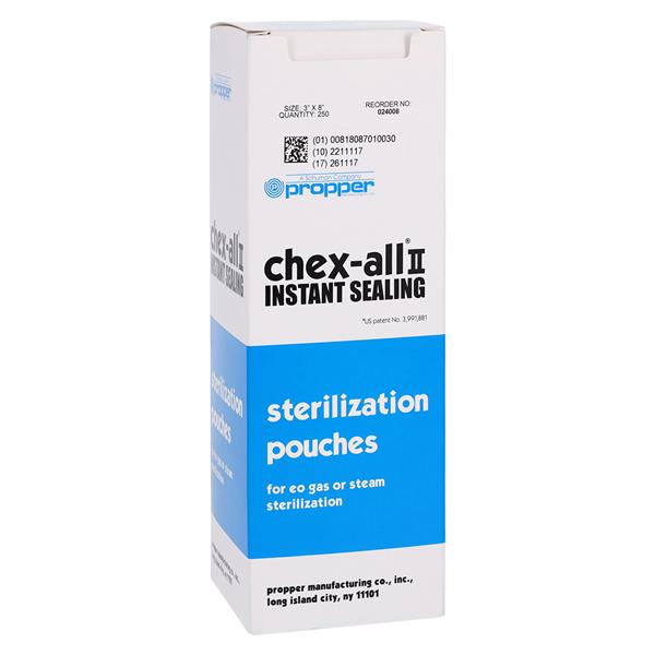 Chex-All Sterilization Pouch Instant Seal 3 in x 8 in 250/Bx, 2 BX/CA