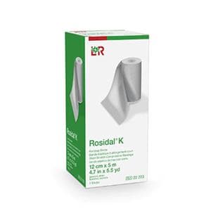 Rosidal K Short-Stretch Bandage 100% Cotton/Elastic 4.7"x5.5yd Tan Ea
