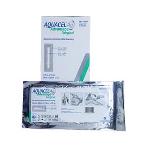 Aquacel Ag Advantage Hydrofiber/Polyurethane Film Post-Op Dressing 3-1/2x10