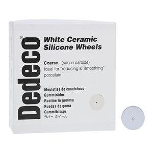 Silicone Rubber Wheels Porcelain Polishers White 100/Bx
