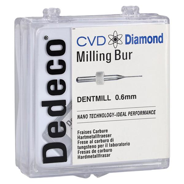 CVD Diamond Milling Bur .6mm Ea