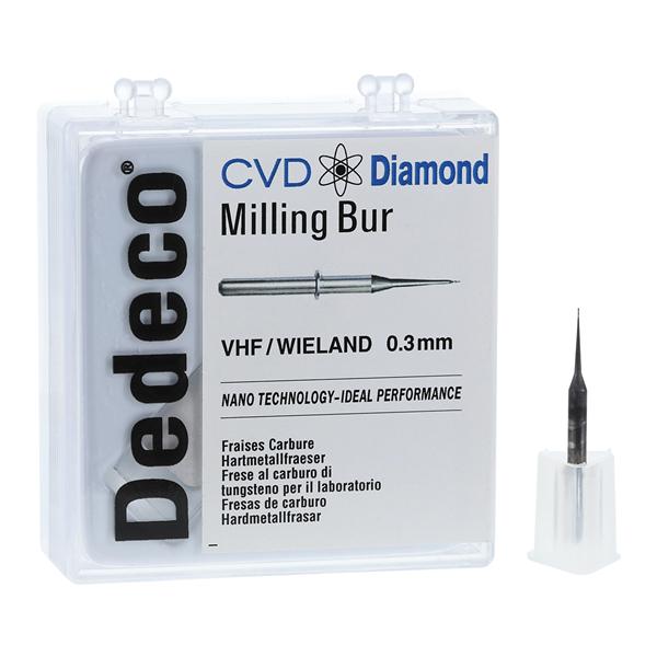 CVD Diamond Milling Bur .3mm Ea