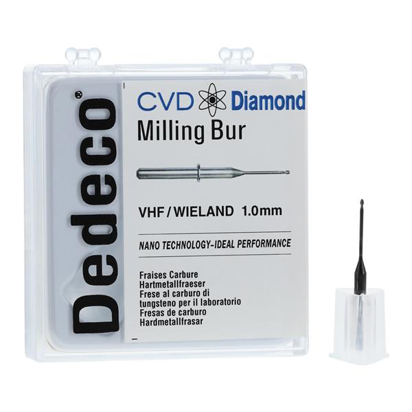 CVD Diamond Milling Bur 1.0mm Ea