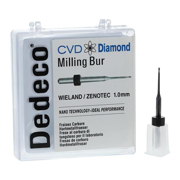 CVD Diamond Milling Bur 1.0mm Ea