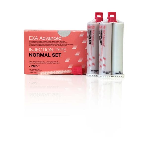 EXA ADVANCED Impression Material Injection Normal Set 48 mL Refill w/ Tips 2/Pk