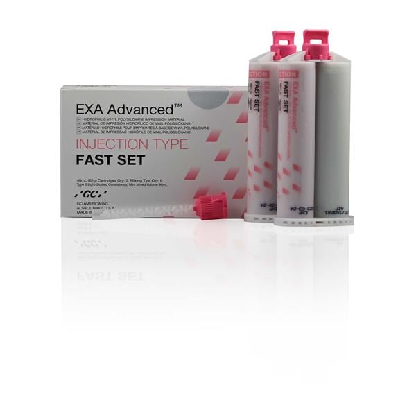 EXA ADVANCED Impression Material Injection Fst St 48 mL Inj Refill w/ Tips 2/Pk