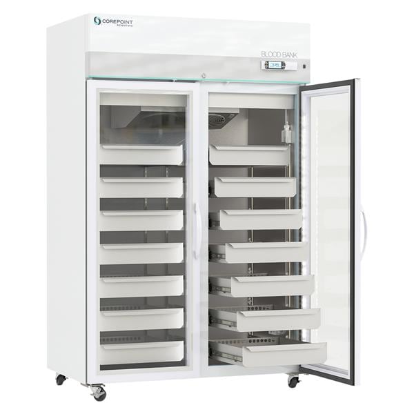 Corepoint Blood Bank Refrigerator 49 Cu Ft Glass Door 1 to 10°C Ea