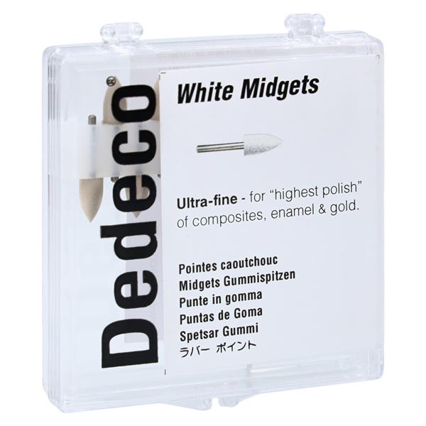 Midget Polisher FG Ultra Fine 15 White f/ Composites / Enamel / Gold 12/Bx
